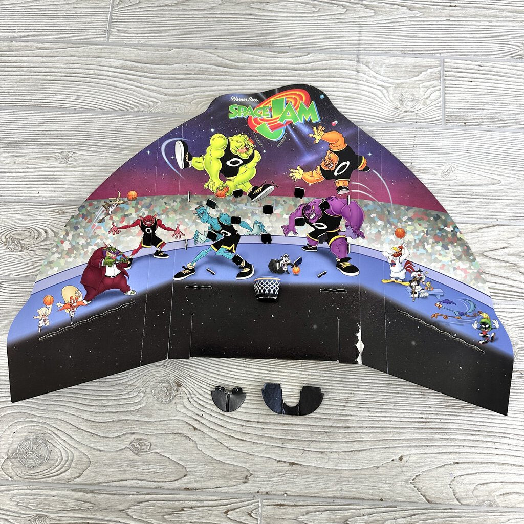 Vintage Space Jam Michael Jordan’s Cosmic Court Board Game WB Complete /cb