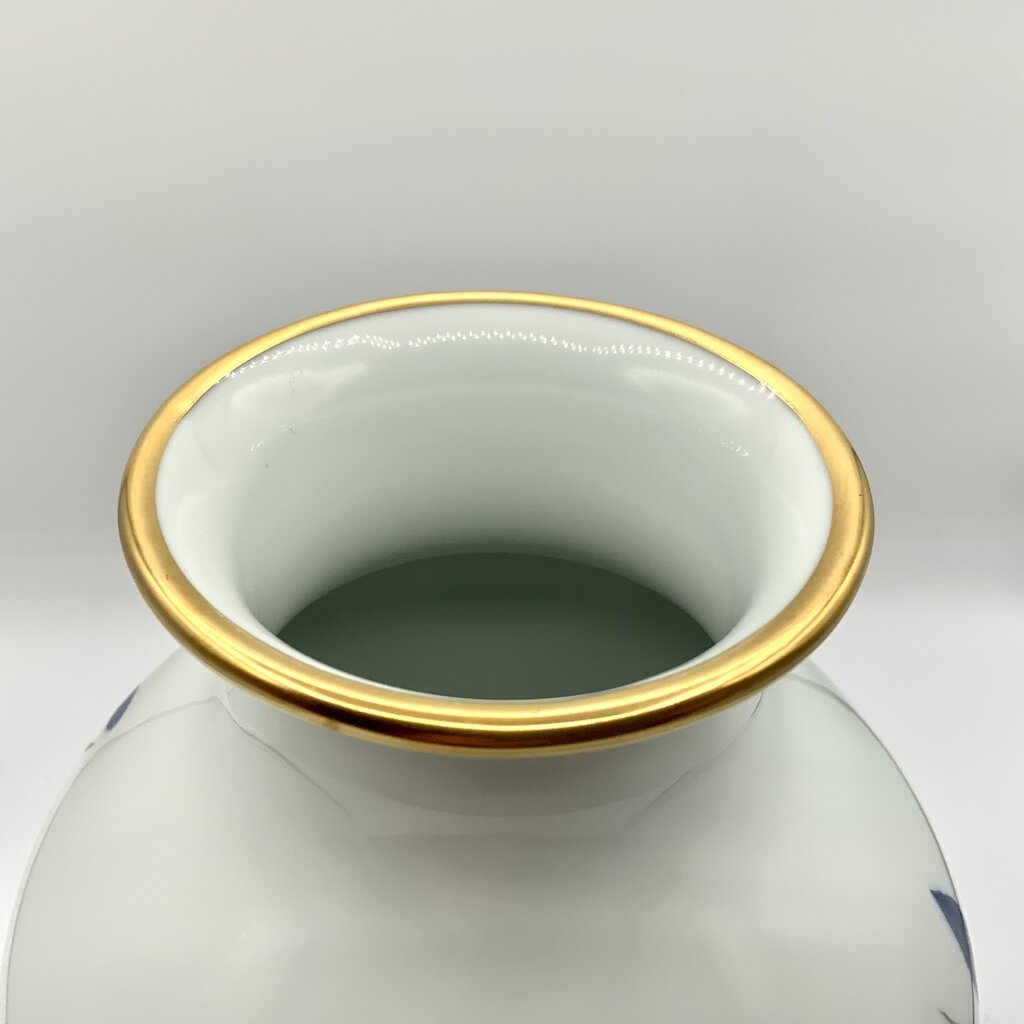 Franklin Porcelain The Meadowland Bird Vase Limited Edition 1980 /ah