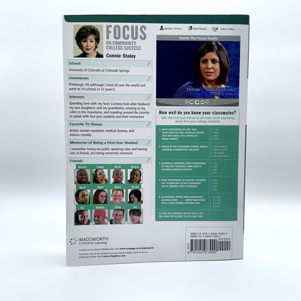 Focus on Community College Success Constance Staley 2009 /ah