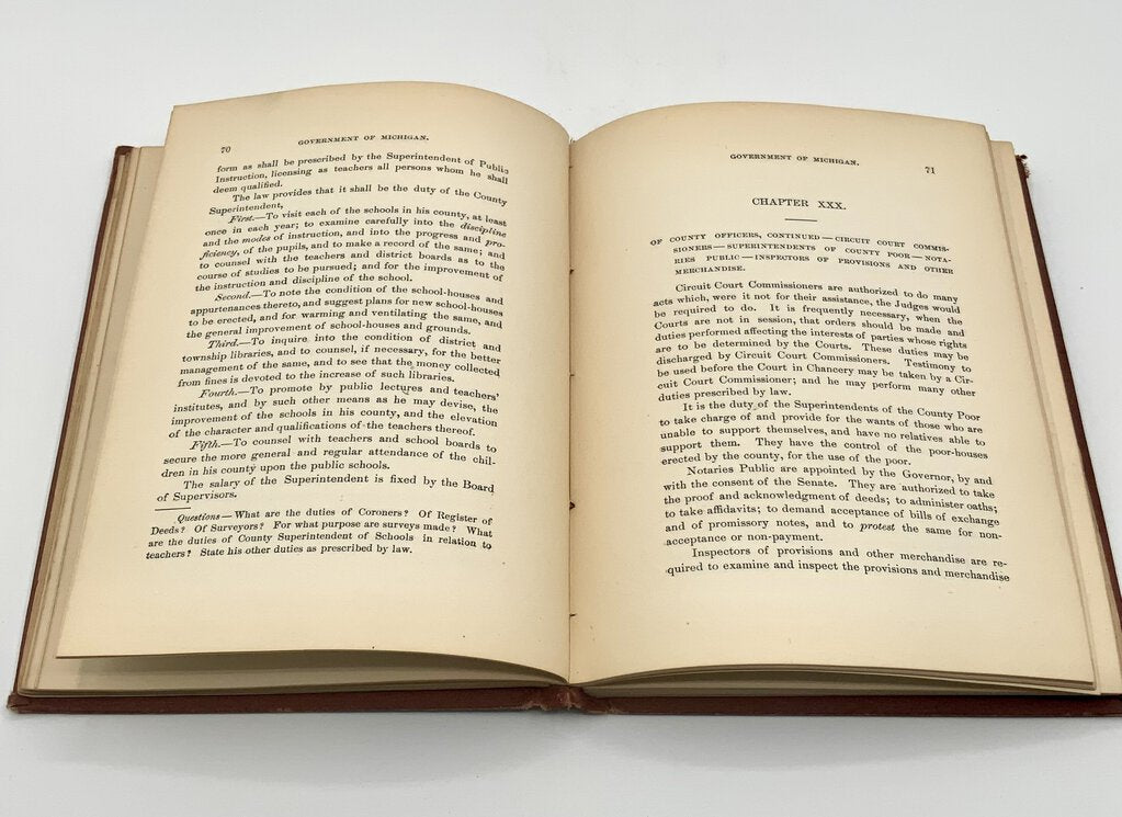 Ah/ Government of Michigan by Charles R. Brown 1874