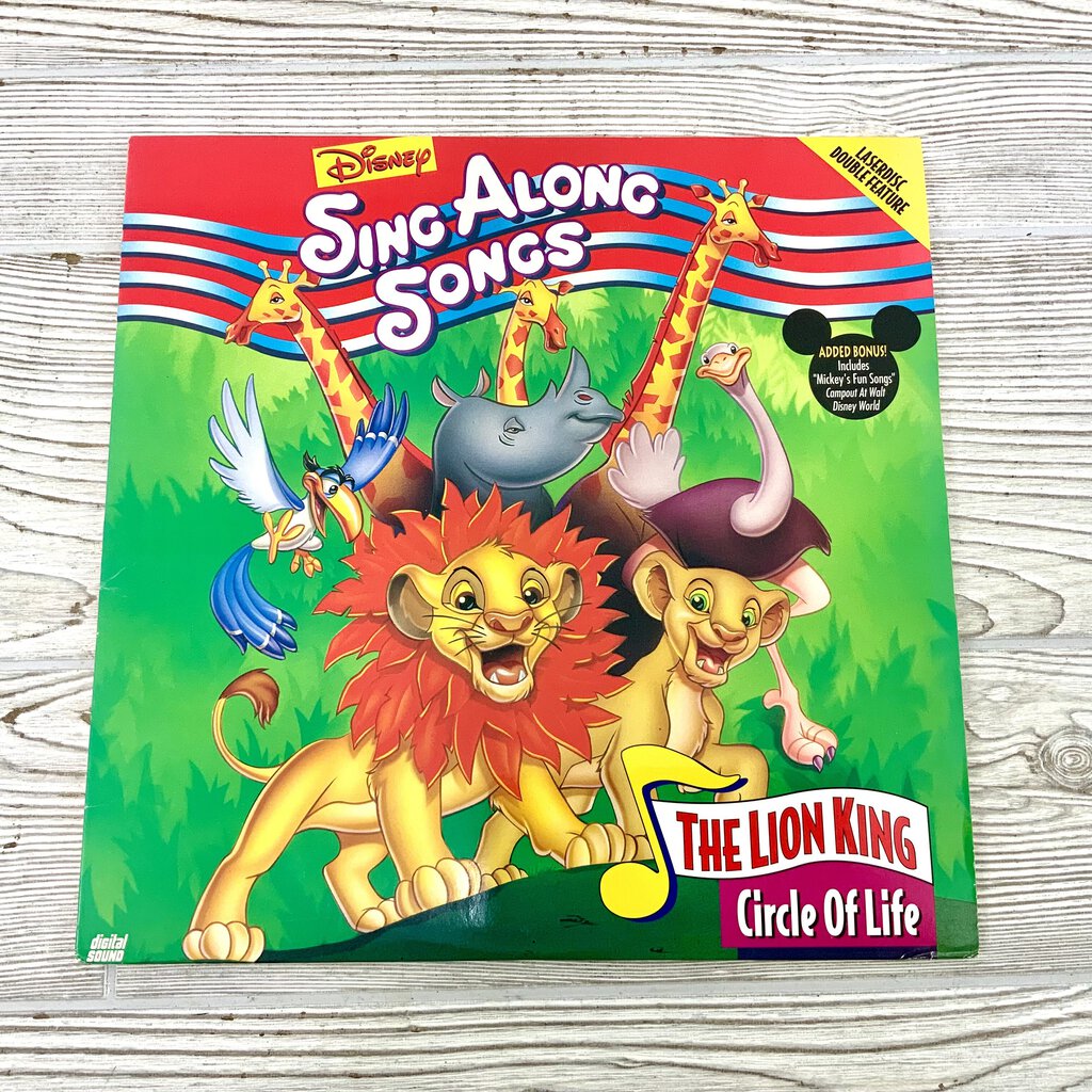 Ah/ Disney Sing Along Songs The Lion King Circle of Life Laserdisc