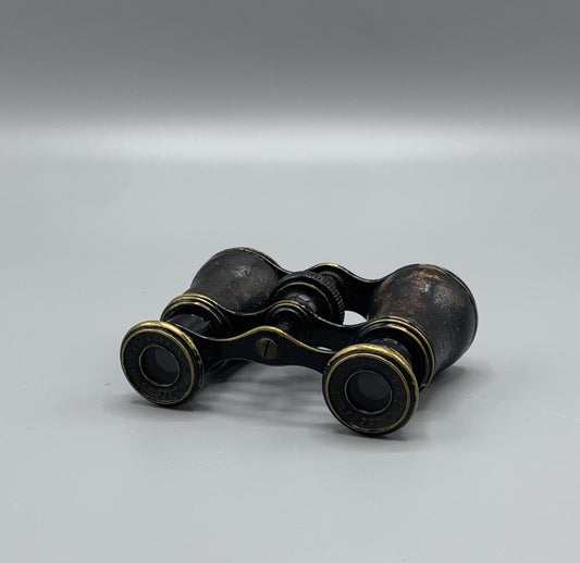 French Leather and Brass Opera Glasses by Lemaire Fabt, Paris c.1880 /hg