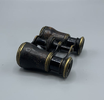 French Leather and Brass Opera Glasses by Lemaire Fabt, Paris c.1880 /hg