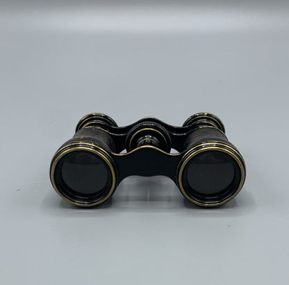 French Leather and Brass Opera Glasses by Lemaire Fabt, Paris c.1880 /hg