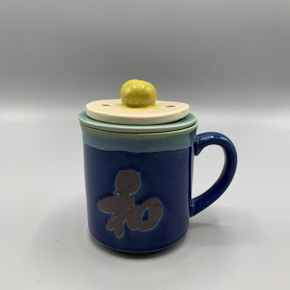 Japanese Tea Mug with Infuser and Lid /hg