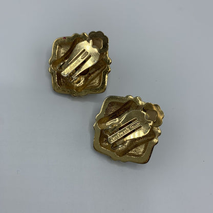 Vintage Jacobson’s Pavé Rhinestone Clip-on Earrings /hg