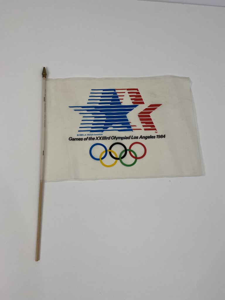 Olympic Games of the XXlllrd Olympiad Flag Los Angeles 1984 17” /ro