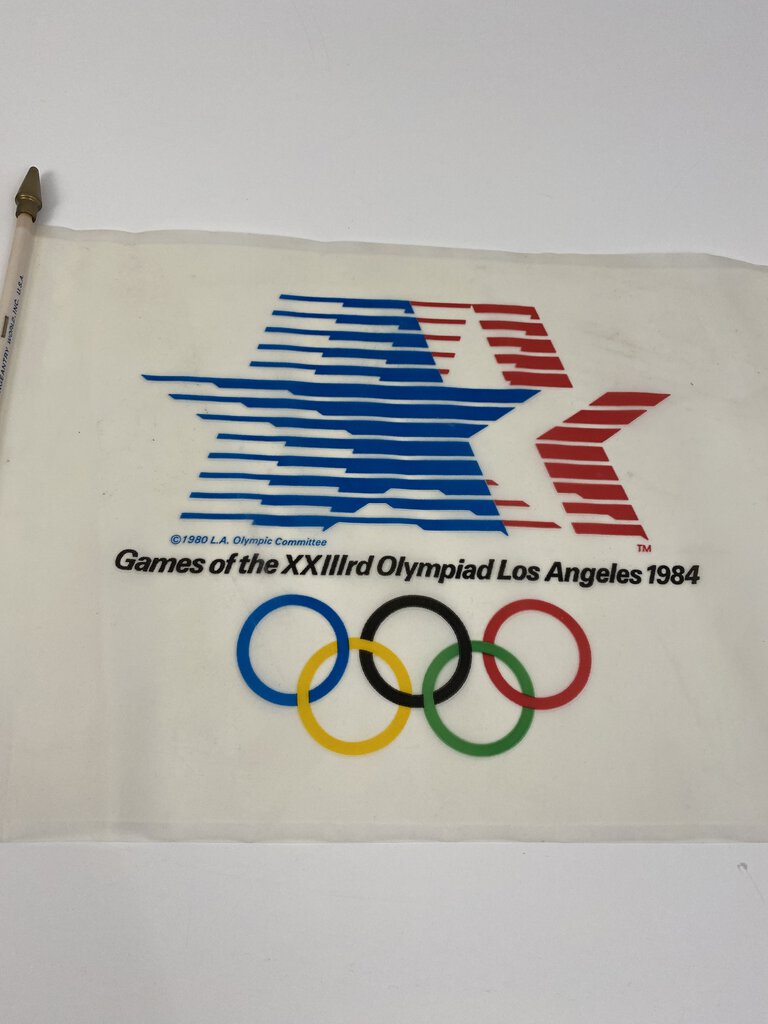 Olympic Games of the XXlllrd Olympiad Flag Los Angeles 1984 17” /ro