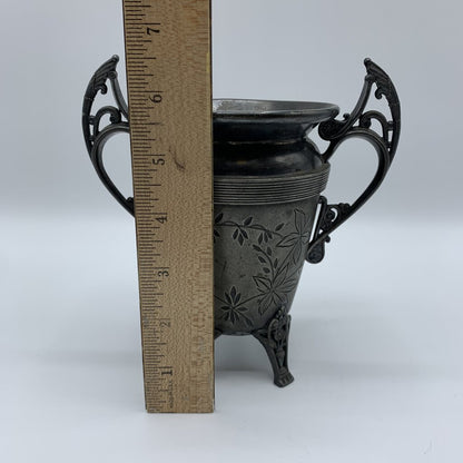 Victorian Silverplate Spooner or Sugar Cube Vessel /hg