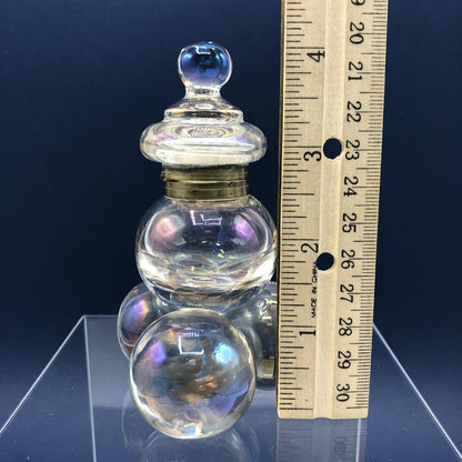 Antique Glass Soap Bubbles Inkwell c.1890 /b