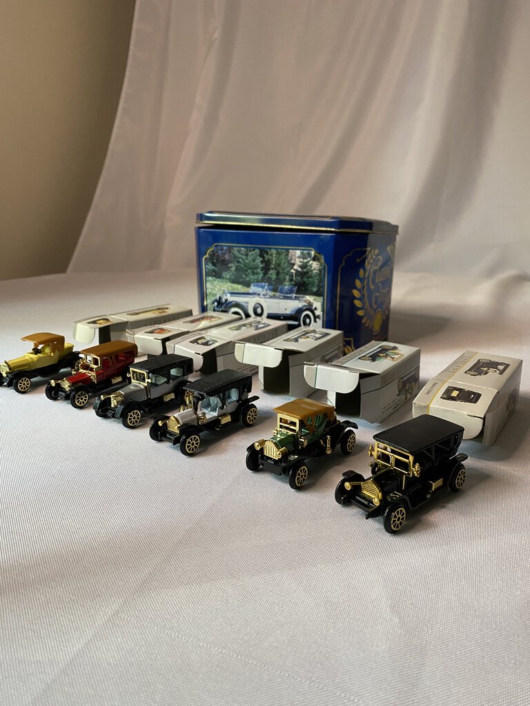 Readers Digest Collection Lot of 6 Miniatures Antique Cars in Original Boxes /rw