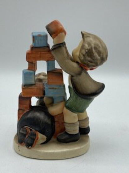 Napco “Builders” Figurine made in Japan Little Boy & Girl 4.5” /ro