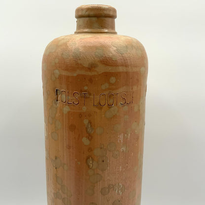 Antique Dutch Erven Lucas 1 L Stoneware Bottle /ah