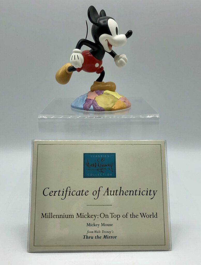 Disney WDCC “Millennium Mickey: On Top of the World” Collectible Figurine /b