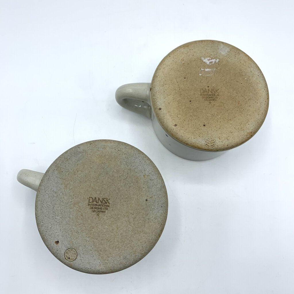 hge/Vintage DANSK BLT Ruststone Mugs Set of 2, Niels Refsgaard Design