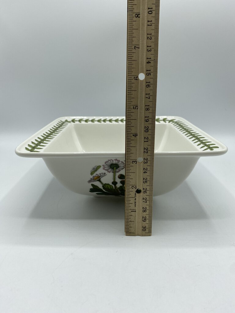 Portmeirion Botanic Garden 8” Square Salad Serving Bowl /rb