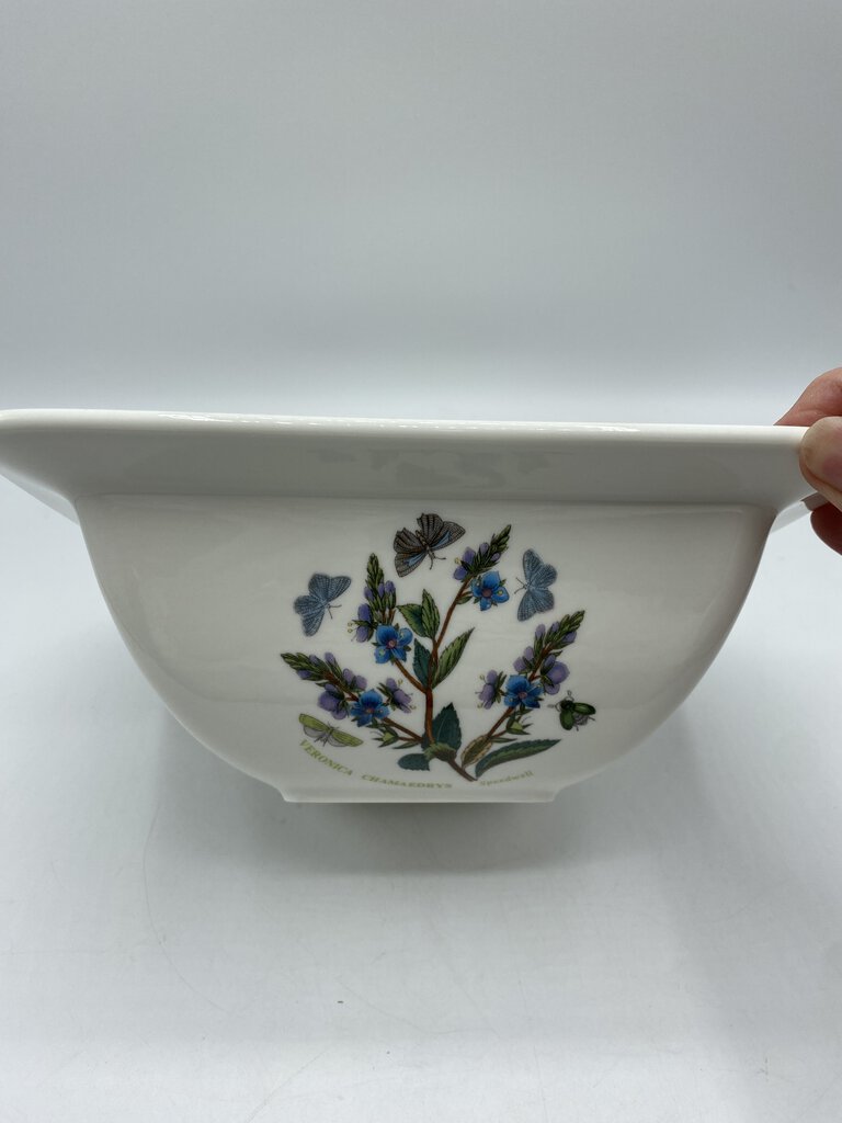 Portmeirion Botanic Garden 8” Square Salad Serving Bowl /rb