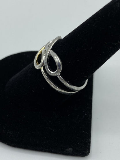 2 - Sterling Silver 4 grams Infinity Ring size 9 /ro