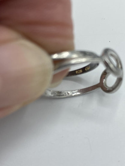 2 - Sterling Silver 4 grams Infinity Ring size 9 /ro