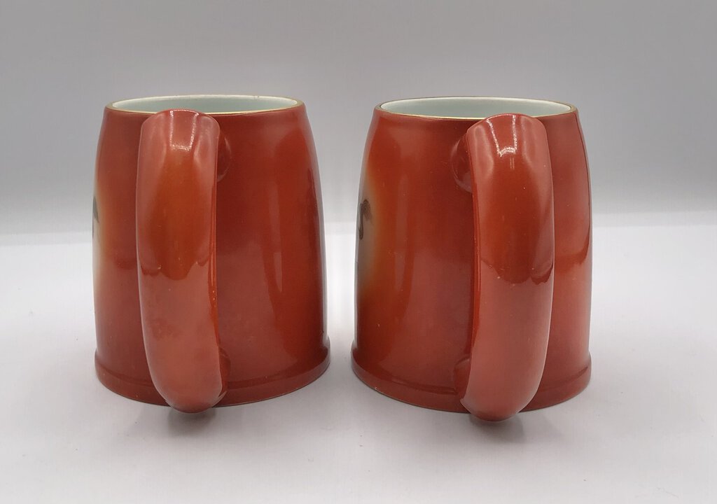 Unique Fukagama Arita Ware Porcelain Mug Set of 2 /b