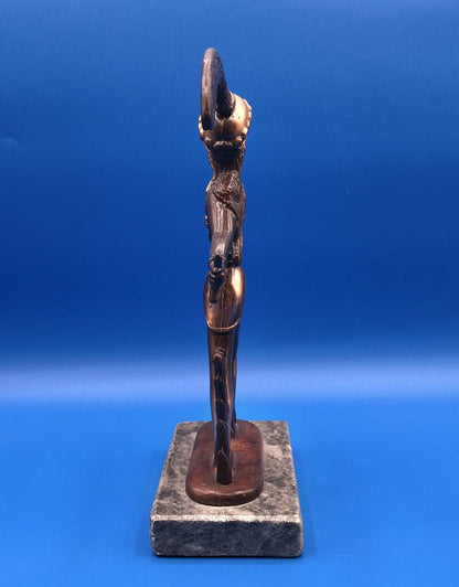 Vintage Prince of Knossos/ Prince of Lilies Metal Sculpture Hellenic Art /b