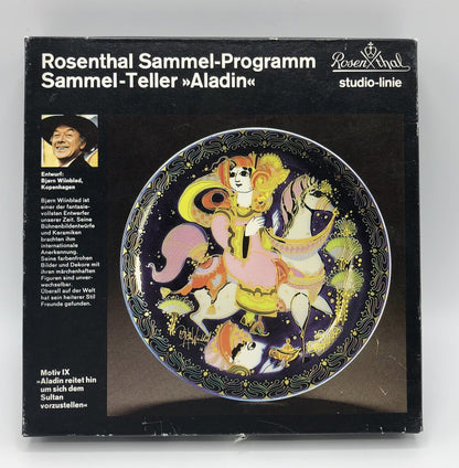 Rosenthal Studio-Line Bjorn Winblad Aladin & The Magic Lamp” Collector Plate /b