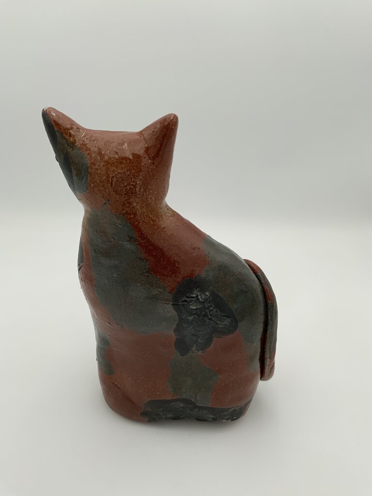 Ceramic Cat Sculpture