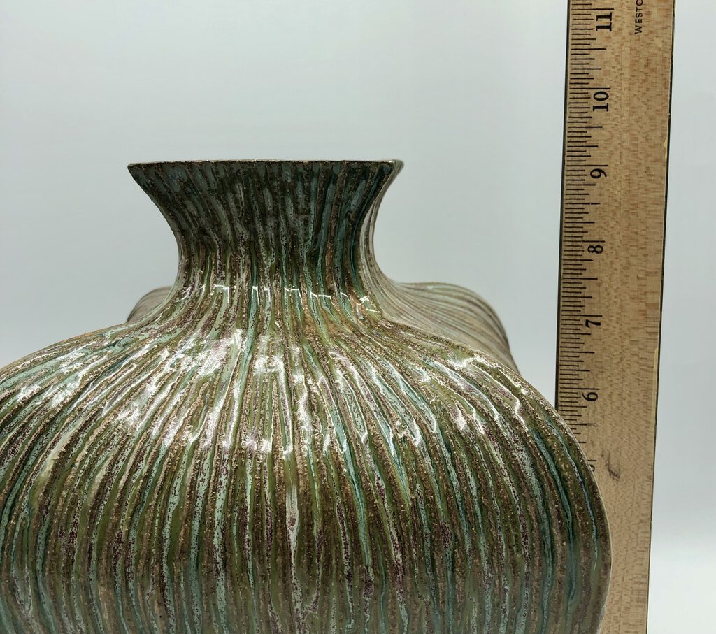 Bradley Patterson Pottery Vase / Grand Haven Michigan Artist /b