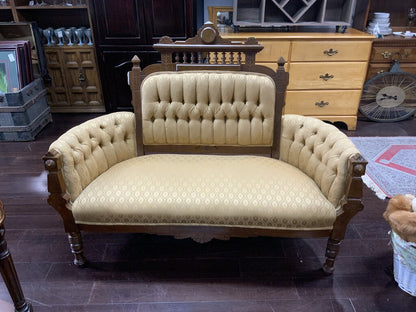 Mid 1800s Victorian Era Loveseat