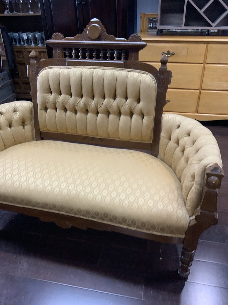 Mid 1800s Victorian Era Loveseat