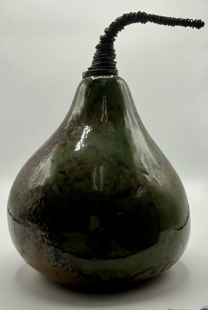 Pier 1 Ceramic Pear w/ Wire Stem /j