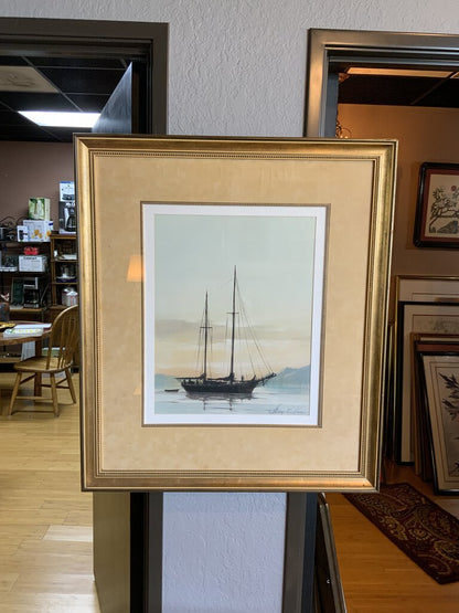 Sailboat Framed Print By George E. Lee