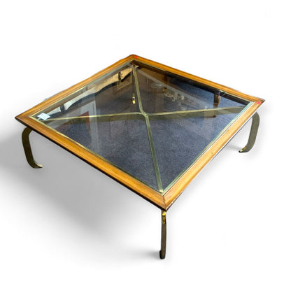 Glass Top Square Coffee Table