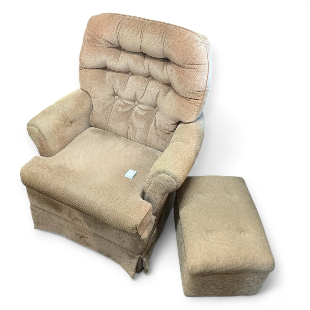 Swivel Armchair w/Ottoman