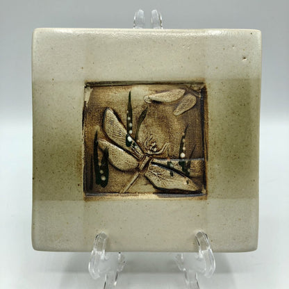 Otis Pottery Tile 5”x5” Dragonfly /b