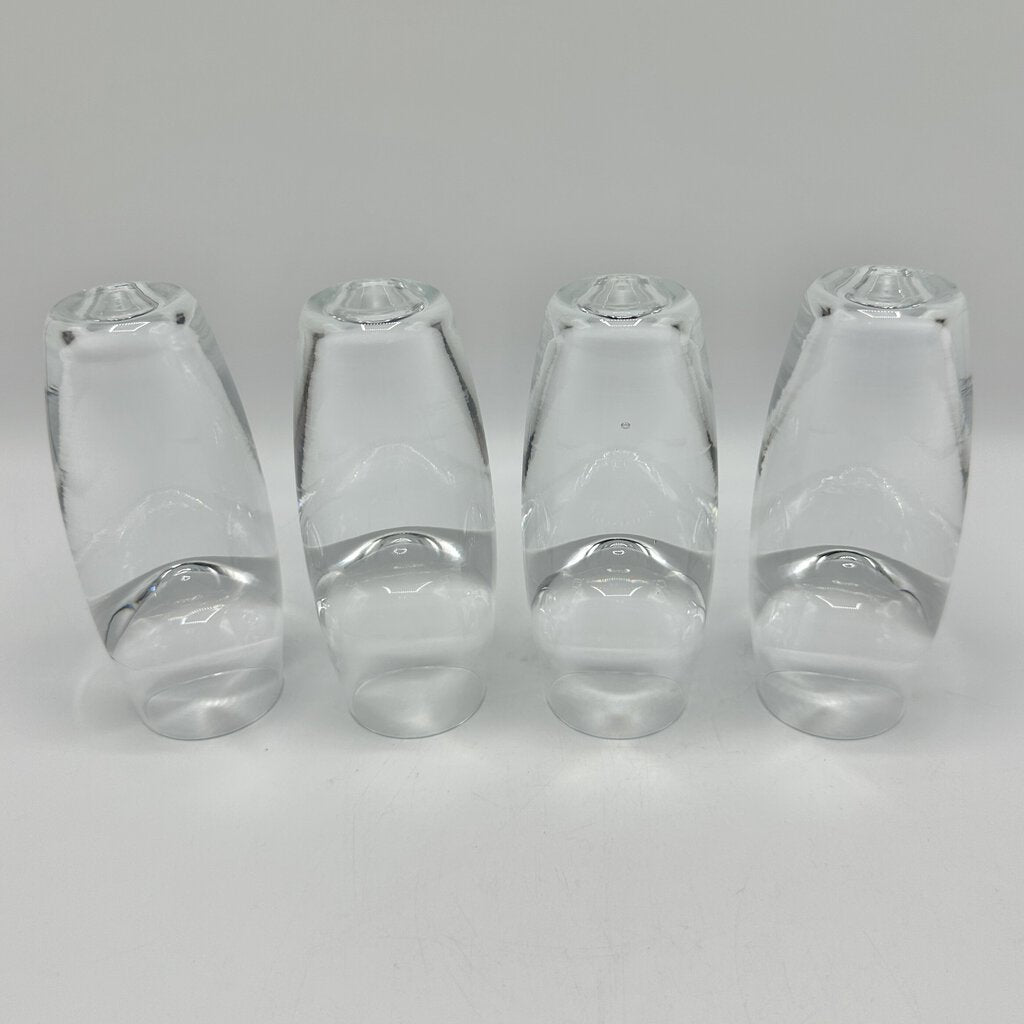 Set of 4 Crate And Barrel KIRBY 2oz Cordial Shot Glasses Made In Poland /cb