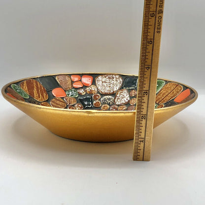 Mid Century Funky Styson Japan Mosaic Bowl /b