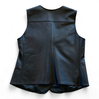 Womens Harley Davidson Black Leather Vest