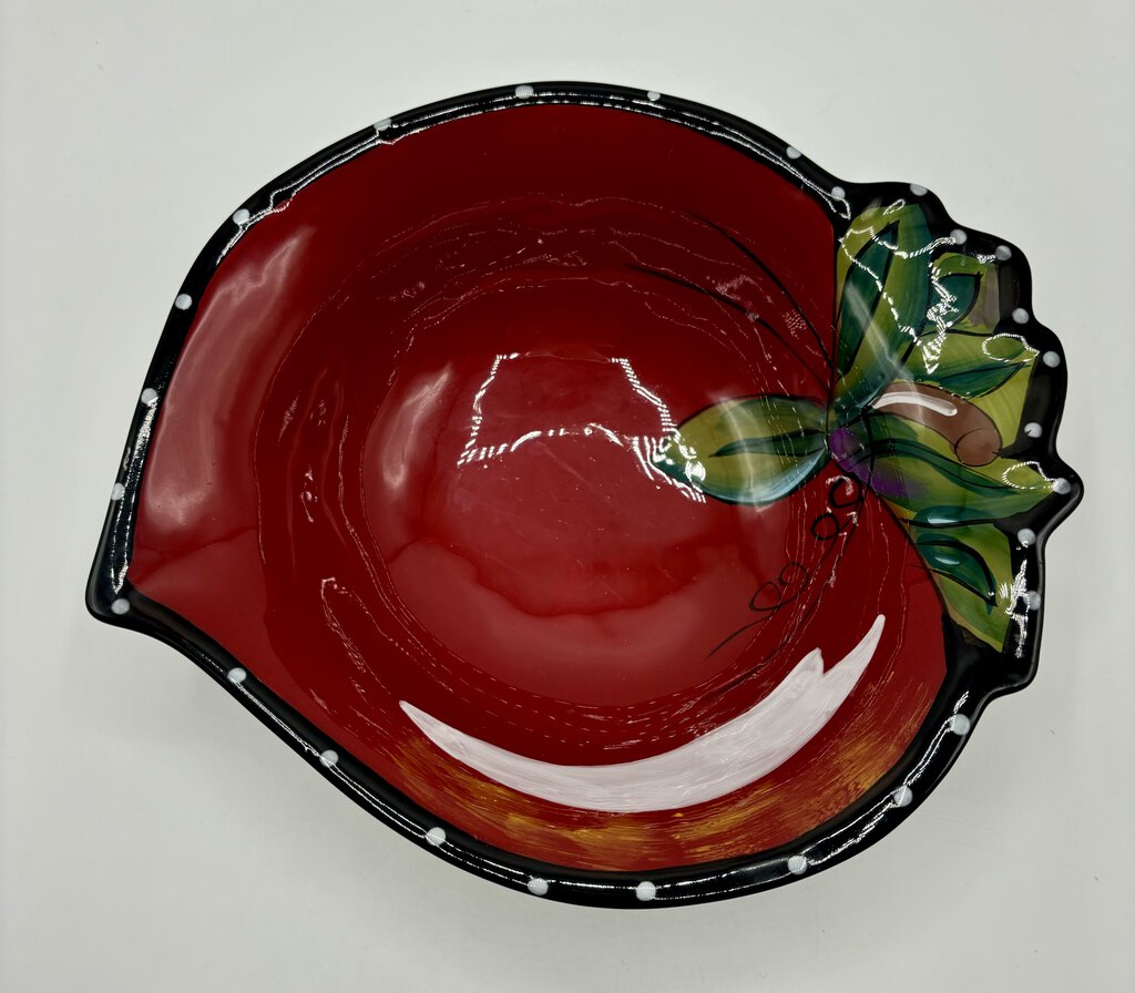 Blue Sky Red Strawberry Kitchen/Serving Bowl /j