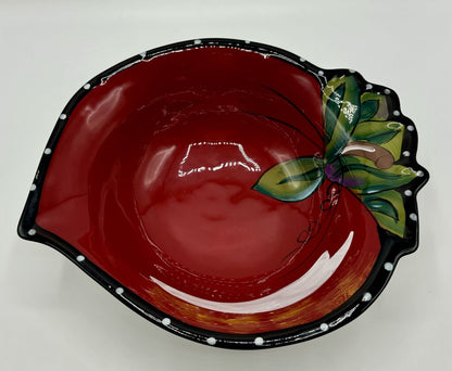 Blue Sky Red Strawberry Kitchen/Serving Bowl /j