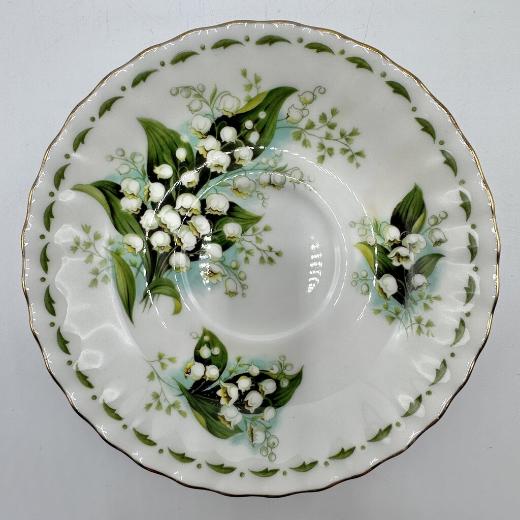 Vintage Royal Albert Bone China May Lilly Of The Valley Cup And Saucer Set Flowers Of The Month /cb