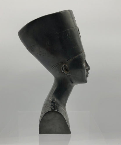 MCM Queen Nefertiti Faux Basalt Stone 6” Bust /b