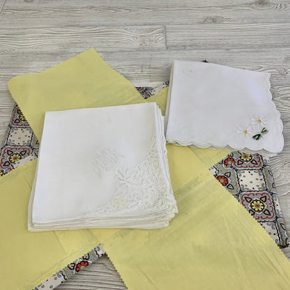 Vintage Placemats and Napkins with Cloth Cases Sets of Napkins and Placemats /cb