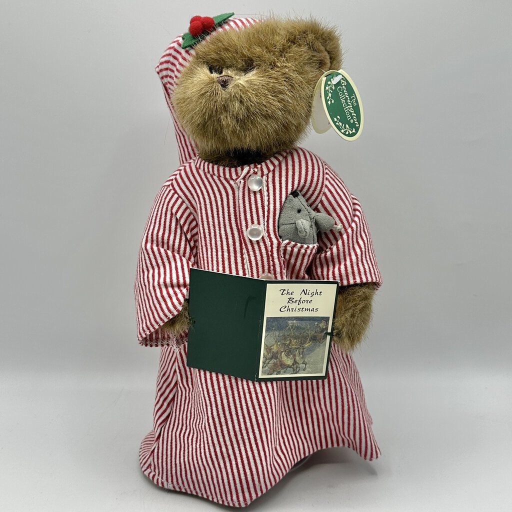 The Bearington Collection 13in Collectible Plush Christmas Bears Christopher Christmastales and Candi Cane /cb