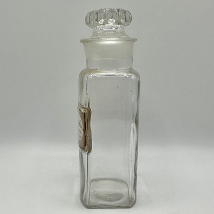 Pair of Antique 8 1/2” Apothecary Bottles/Jars Patented March 22nd 1892 /cb