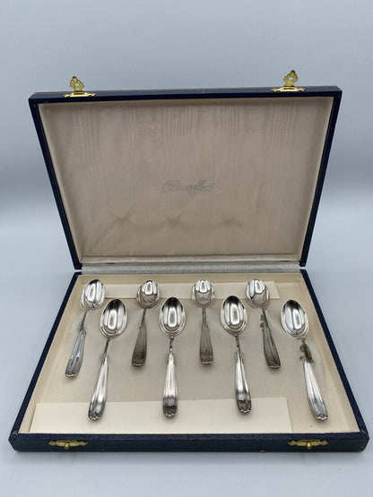 Palm Beach by Buccelatti Italian Sterling Silver Demitasse Spoons set of 8 /ro