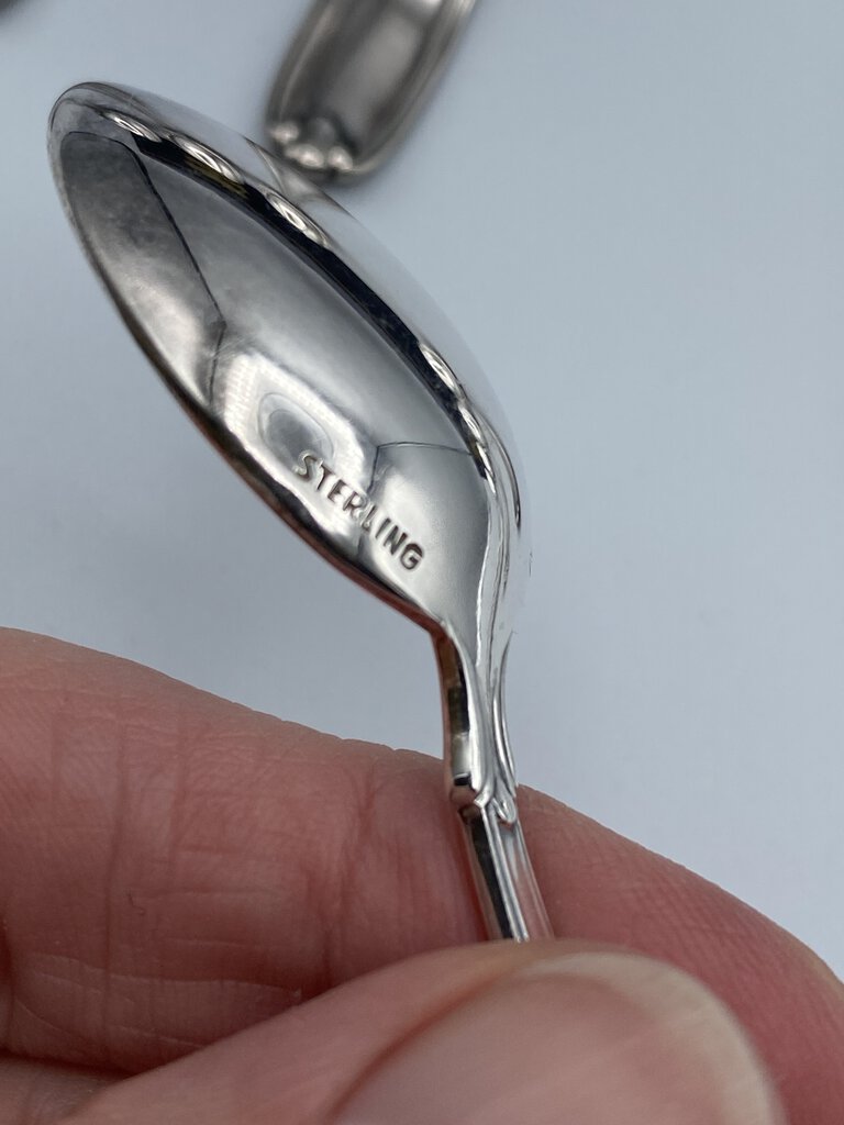 Palm Beach by Buccelatti Italian Sterling Silver Demitasse Spoons set of 8 /ro