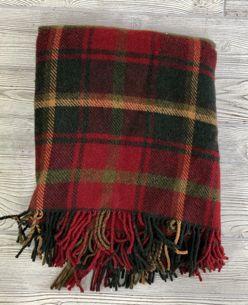 Cozy Highland Tweed 100% Wool 60x70in Blanket/ Throw /b