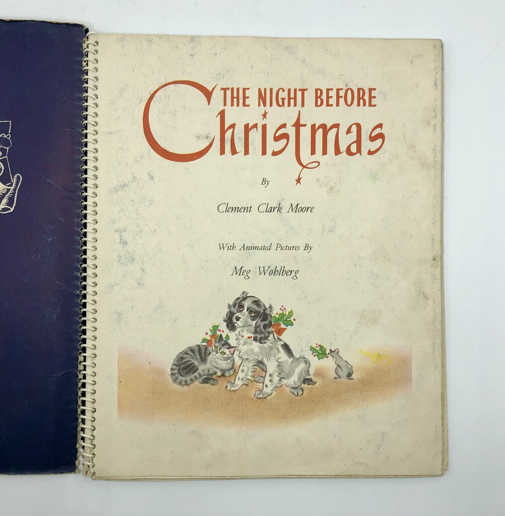 Vintage Set of 3 ‘Twas the Night Before Christmas Books 1940-1954 /b