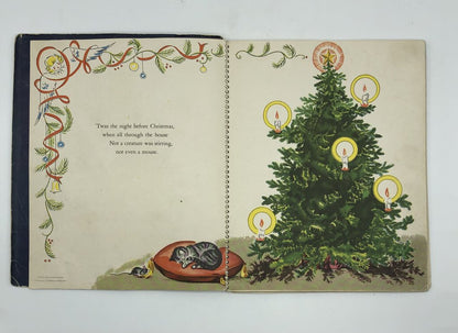 Vintage Set of 3 ‘Twas the Night Before Christmas Books 1940-1954 /b